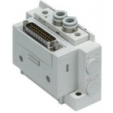 SMC solenoid valve 4 & 5 Port SS5Y5-10/11, 5000 Series Manifold, D-sub Connector, Flat Ribbon Cable, PC Wiring (IP40)